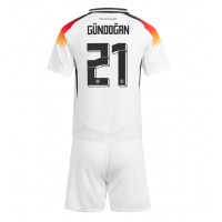 Nemecko Ilkay Gundogan #21 Domáci Detský futbalový dres ME 2024 Krátky Rukáv (+ trenírky)